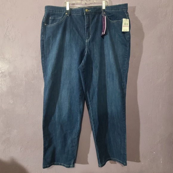 Gloria Vanderbilt Denim - Gloria Vanderbilt Amanda The Original Slimming Jean Tapered Leg Womens Sz 22 W